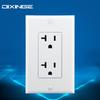 US Certified 20A NEMA 5-20R Double Gang Power Outlet