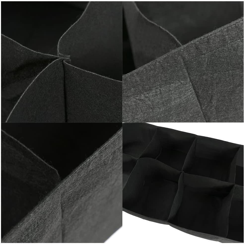 4/6/8 Grids Garden Plants Grow Bag Nonwoven Reusable Portable Pots Strawberries Vegetable Flower Planting Bed Container