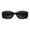 Balenciaga Round Sunglasses With Gold Letter Print Women Sunglasses Black BB0369SK-001