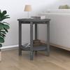 Day and Night - Day and Night Solid Gray Pine Wood Coffee Table Ø55x60 Cm