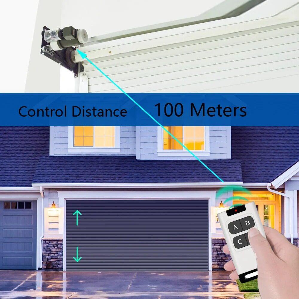 433MHz Universal RF Remote Control Learning Code Transmitter for Garage Door 2/4 Channels Cloning Duplicator