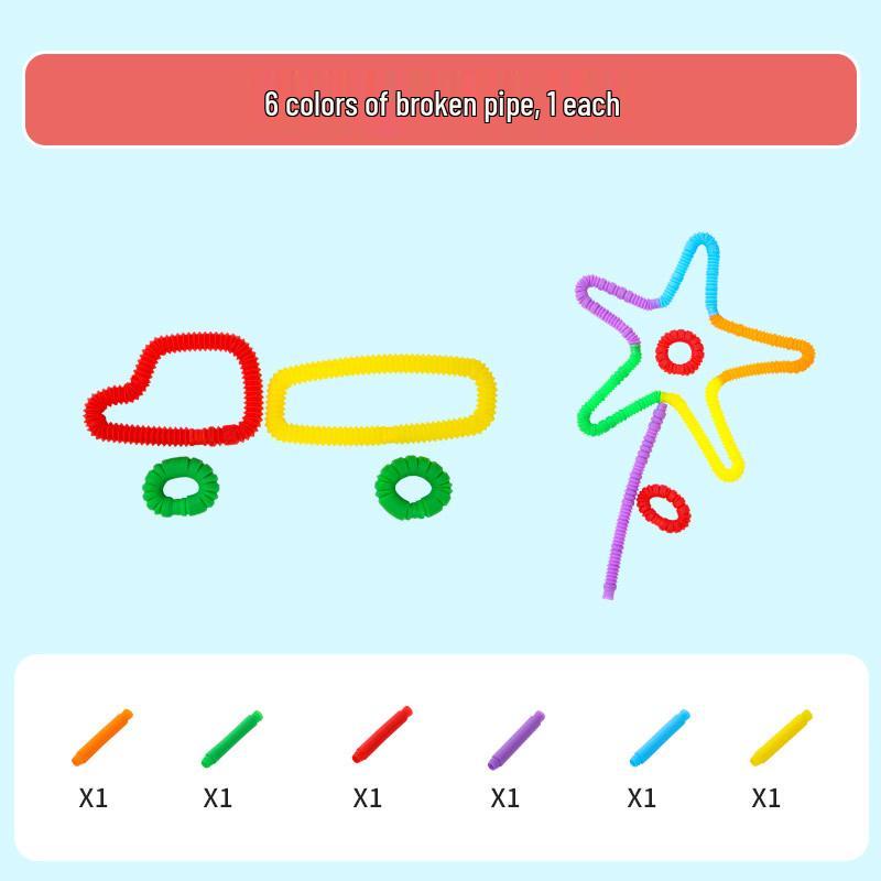 Children s Transforming Telescopic Bouncing Blocks Puzzle Toy