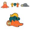 Animal Sloth Colorful Brooch Cute Cartoon Enamel Pin Perfect For Trendy Accessories Fashion