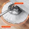360° Otočný čtvercový mop Spin Mop a sady kyblíků se 6 náhradními hlavicemi Oddělování špinavé vody od čisté pro čištění podlah