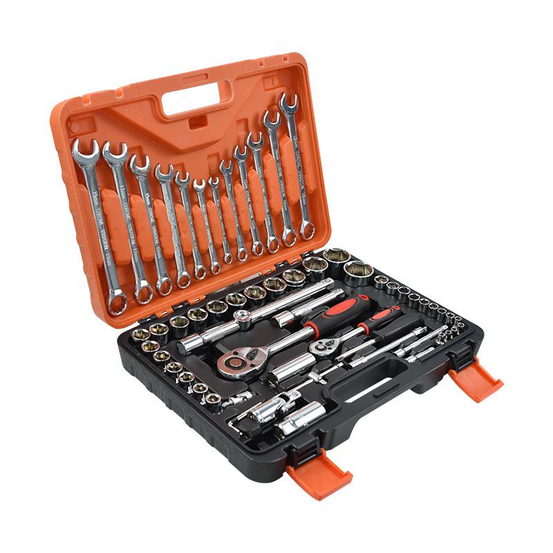 61-Piece Multi-Functional Socket and Ratchet Wrench Set