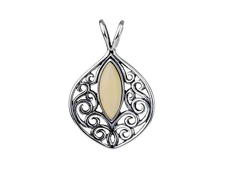 Silver Bird Pendant with Amber Women' Oxidized Hummingbird Pendant 925