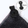 50x Sunshade Clips Practical for Shade Net Patio Mesh Tarp Anti Bird Netting Black