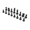 Portable Chess Set Travel Chess Board Game Set Imitation Leather PU Checkerboard 32 Chess Pieces With Storage Bag