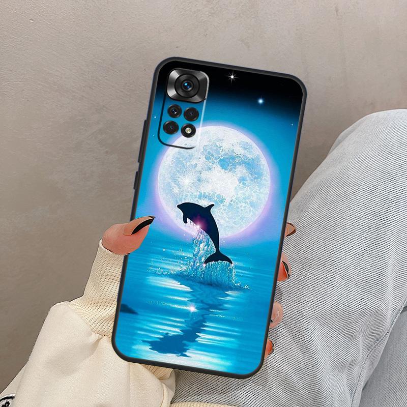 Dolphin For Xiaomi Redmi Note 14 10 11 12 13 15 Pro Plus Case Cover For Redmi 15 15C 14C 10C 12C 13C