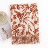 Fashion Thickened Imitation Cashmere Scarf Floral Print Tassel Neck Warmer Long Scarf Cold-proof Shoulder Wrap Couple