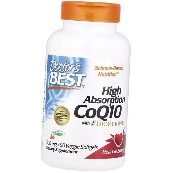 

Високозасвоюваний Коензим Q10 з Біоперином, High Absorption CoQ10 300 with BioPerine, Doctor s Best 90вег.гелкапс (70327026) 90vsoftgels