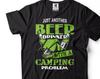 Funny Camping & Beer T-Shirt: "Camping Problem" Graphic Tee