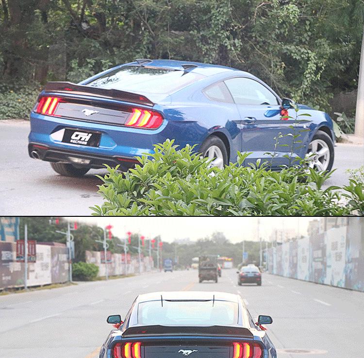 15-23 Ford Mustang Carbon Fiber Trunk Spoiler: Stylish Wind Wing Mod