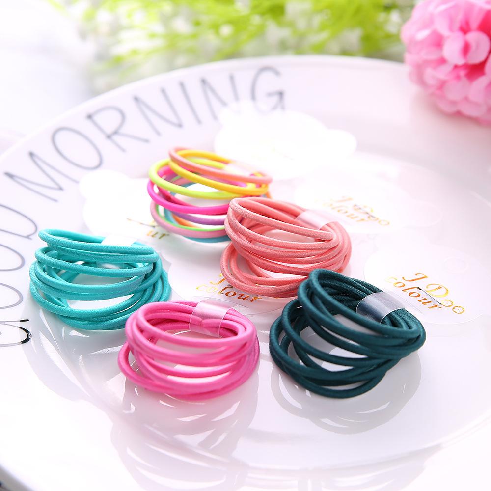 100PCS/bags  2mm Diameter 3cm  Kids Nylon Elastic Hair Bands Ponytail Holder Rope Elasticity Hair Ties for DIY Hair Accessories
