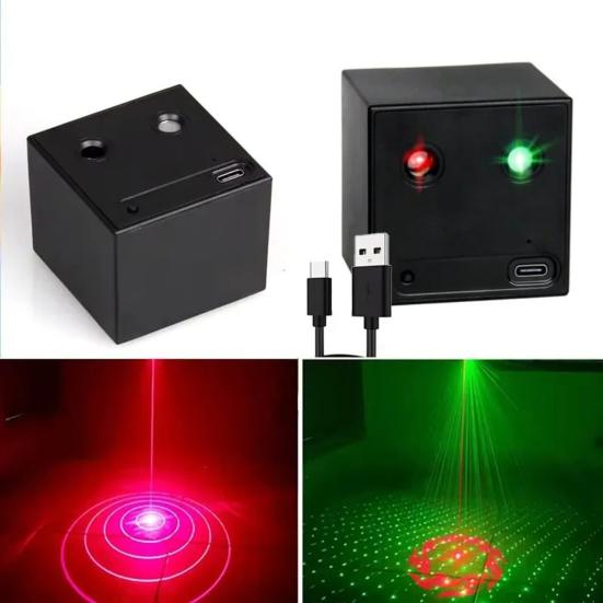 Mini DJ-Licht Umgebungslicht Wiederaufladbar Sprachsteuerung Stimmungslicht mit 32 Lichteffekten Partylicht für Camping Wohnmobilfahrten Musiksynchronisation Lustiges Geschenk