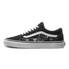 Old Skool Slip Resistant Abrasion Resistant Low Top Skateboard Shoes Unisex Black White VN000D3HY28(Team352-)