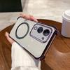 Case for Vivo Y29t 5G,Y29s 5G,Y04,Y04s Clear Magnetic Casing Electroplated Lens Frame Phone Cover