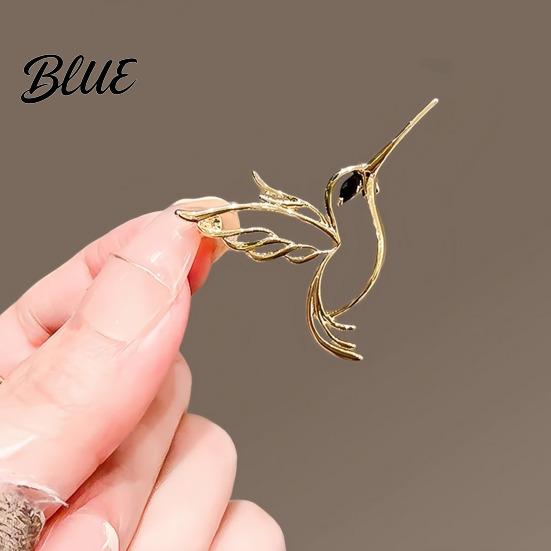 Hollow Hummingbird Brooch Bird Strong Pin High-Quality Alloy Durable Anti-Oxidation