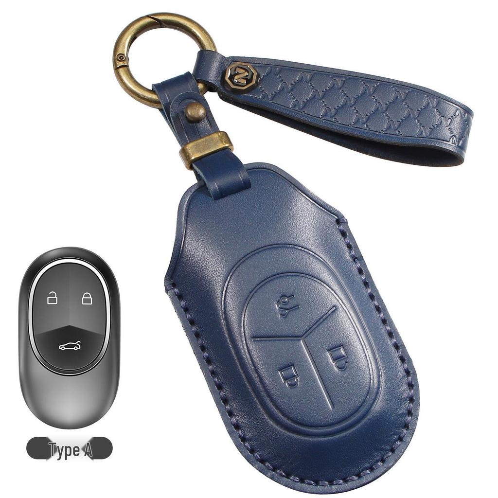 Nio ES8/ES6/ET5/ET7/EC6/EC7 ES7 Echte Leder Schlüsseltasche mit Schnalle