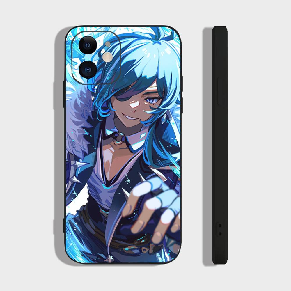 

Kaeya Alberich - Genshin Impact Phone Case For IPhone 17 Air 16 15 14 13 Pro Max 11 12 Black Silicone Cover IPHONE 15PRO
