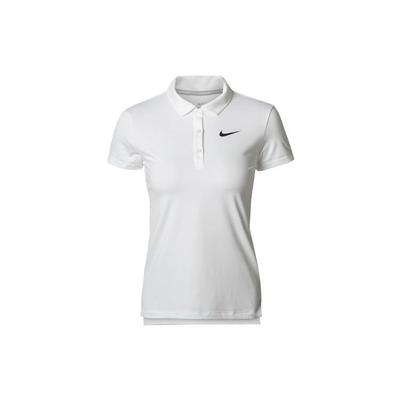 Logo Printed Breathable Short Sleeve Polo Shirt Women Tops White 830422-100