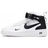 Nike Air Force 1 Mid Top Skateboard Shoes Black White Unisex AV3803-100