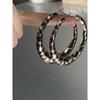 Fashion Exaggerated Leopard Print Big Circle Earrings Female Stylish Sexy Geometric Earring Eardrop Ear Stud Earring Accessories