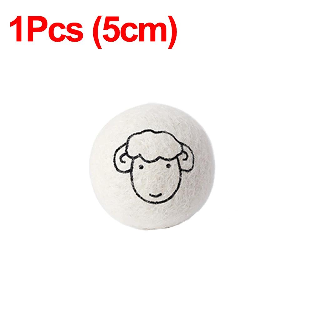1/3/6Pcs Reusable Wool Dryer Balls Clothes Softener Laundry Fleece Dryer Ball Kit Home Clothes Dryer Washing Machine 3/4/5/6/7cm