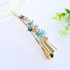 Yiwu Accessories Hairpin Flower Alloy Hairpin 13Cm Back Head Color Horn Clip Retro Back Head Hairpin