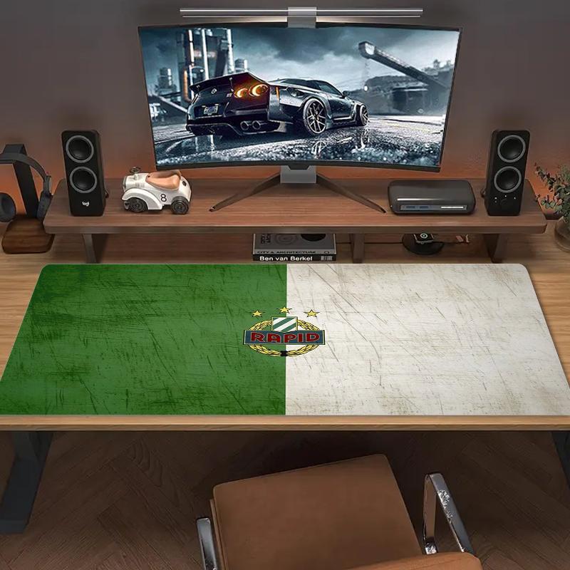 Sk Rapid Wien Mouse Pad Large Gaming Table Cushion Nonslip Laptop Tablet Big Mousepad Xxl Mat Mini Pc Playmat With Lock Edge