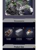 Yuxing King 10182 V8 Engine Tank: Remote Control Electric Eight-Cylinder Building Blocks Toy