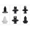 100pcs Auto Fastener Clip Car Fender Push Retainer Pin Rivet Bumper for Door Trim Panel Retainer Black White for All Car