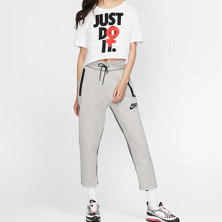 Nike Nsw Rebel Crop Short Sleeve T-Shirt Women Tops White BV7171-100