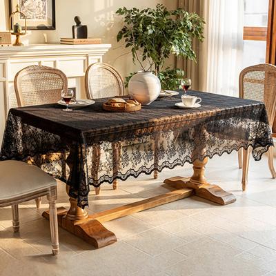 Camino de Mesa de Encaje Rectangular Hueco Mantel Decorativo para Bodas Navidad Halloween Acción de Gracias Fiestas