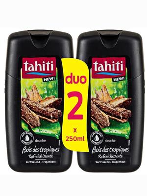 ג'ל רחצה מעץ טרופי 2x250 מ"ל - TAHITI (חבילה של 6 יחידות)