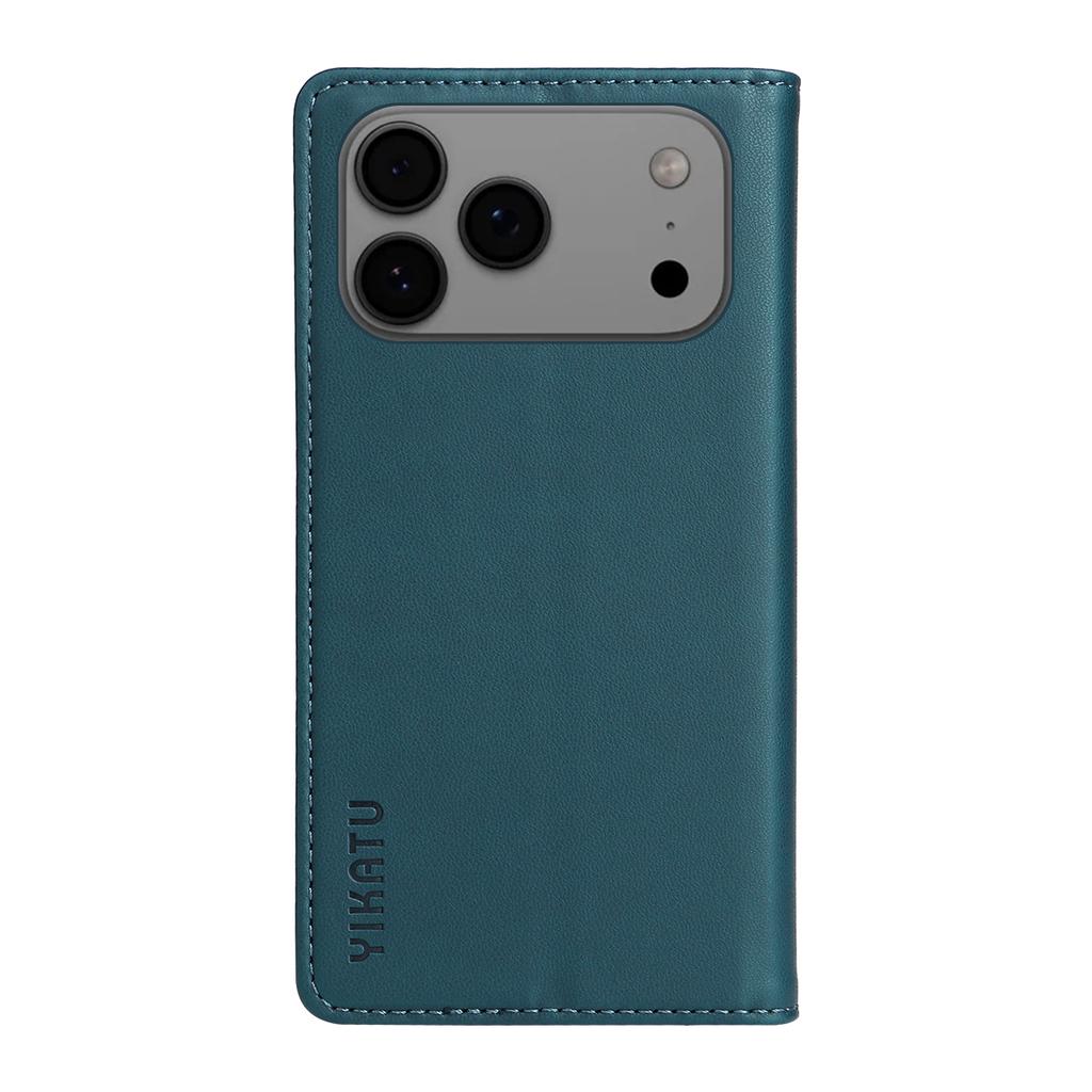 For iPhone 17 Pro Max Phone Cases YIKATU Magnetic Closure PU Leather Mobile Cover