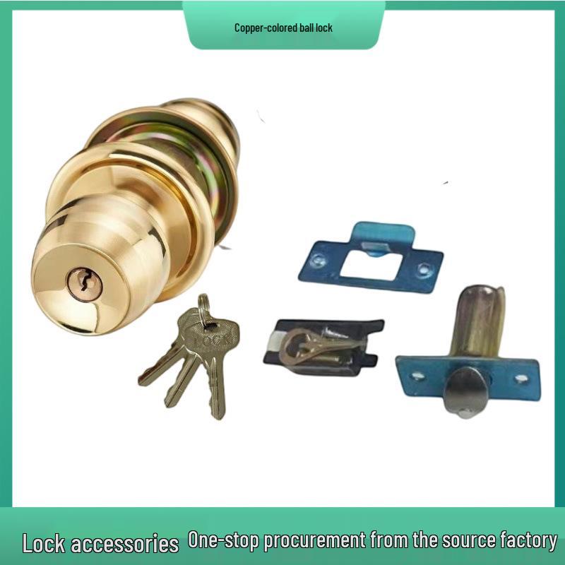 Universal Spherical Indoor Door Lock for Bedroom/Bathroom with Key