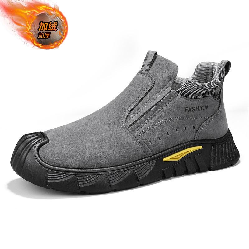Cotton Shoes Men's New Winter Velvet Thickened Warm Casual Shoes Autumn and Winter Men's Outdoor Cold-proof Foot Shoes