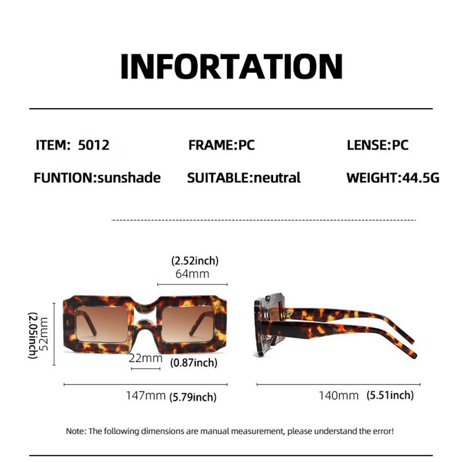 Fashione Sunglasese квадратные солнцезащитные очки желейного цвета — фото 26