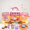 Dollhouse Toy Dessert House Simulation Villa Castle With Music Portable Doll House Playset Toy With Accessories Gifts For Kids