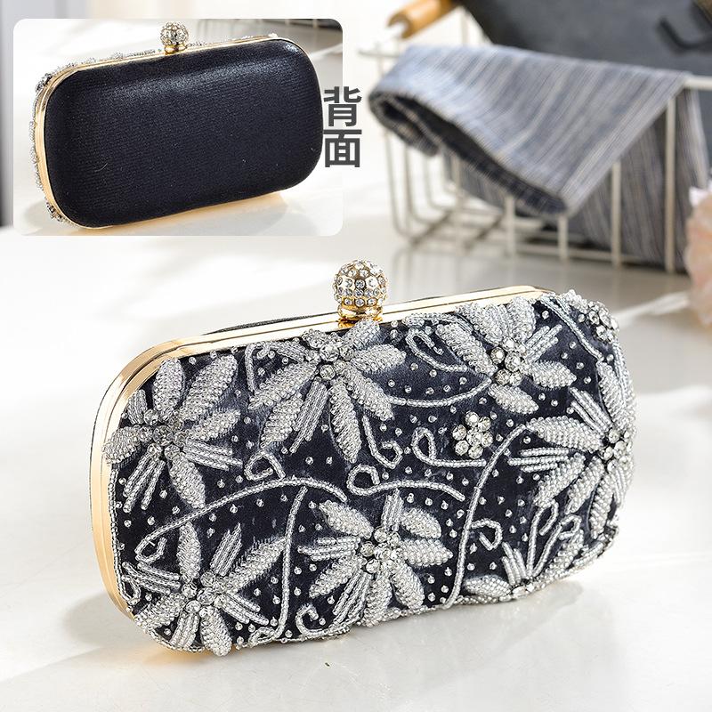 Ladies' dinner bag, heavy industry beaded cheongsam bag, annual meeting, wedding, bride, handbag fashion women's bag
