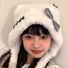 Oversized Bear Hat New Year Winter Party Decorations Festive Stage Shows Furry Ear Cute Oversized Hats Headdress  Gray