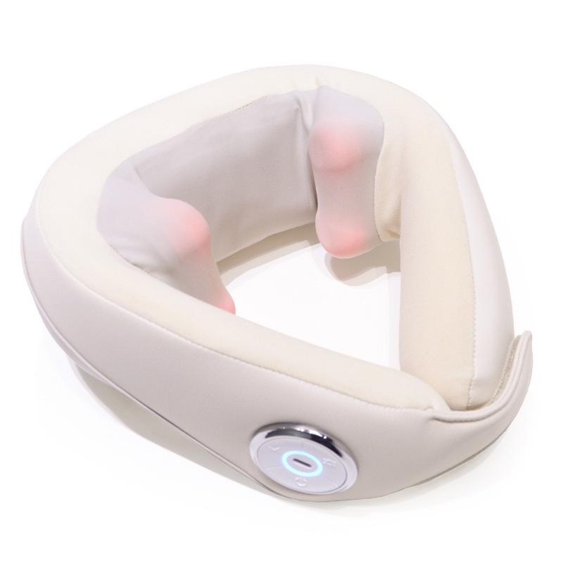 

Portable Neck and Shoulder Kneading Massager with Heat Therapy Chinese Manual слонова кістка/білий