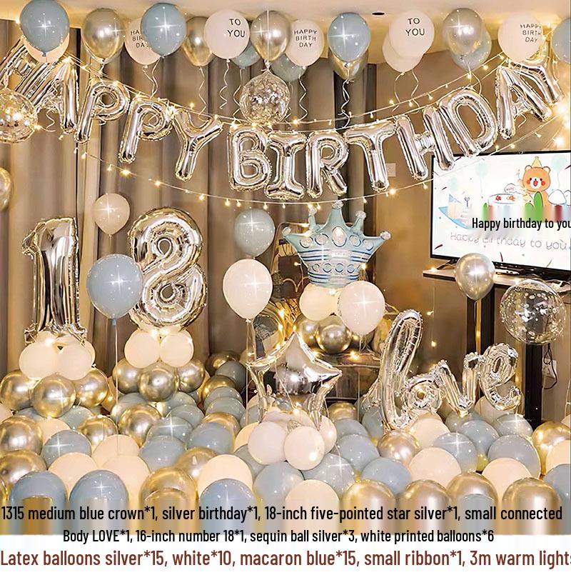 Geburtstagsdeko Ballon-Set für Kinder - Themen-Hintergrund mit Folienballons