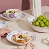 Creative Relief Flowers Ceramic Plates Luxury Restaurant Salad Dessert Plate Delicious Dishes Soup Bowls Exquisite Tableware