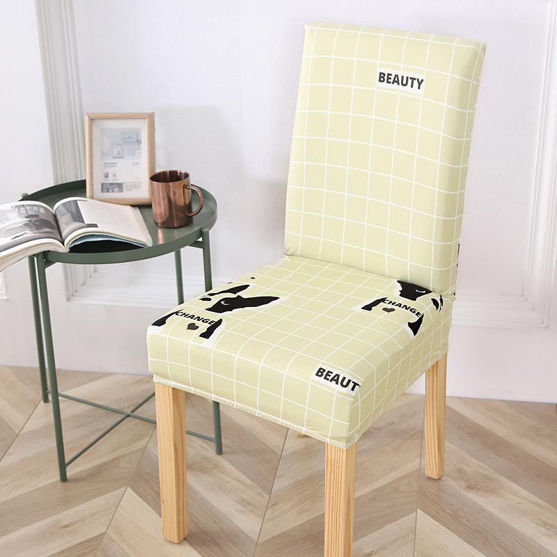 

Elasticated Chair Cover Work Chair Cover Elastic Chair Protector Minimalist Printed Chair Cover Durable Durable Useful 38*35*30cm