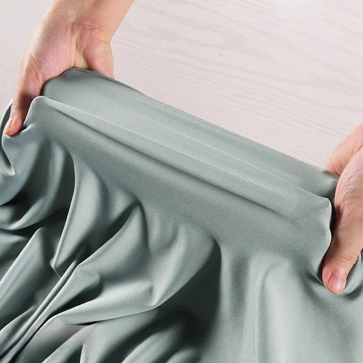 100x160cm Mléčné hedvábí Látka Elastická Pletená Podšívka Oblečení na jógu Měkká Velkoobchodní Látka Oděv pro DIY Šití Spandexový Materiál