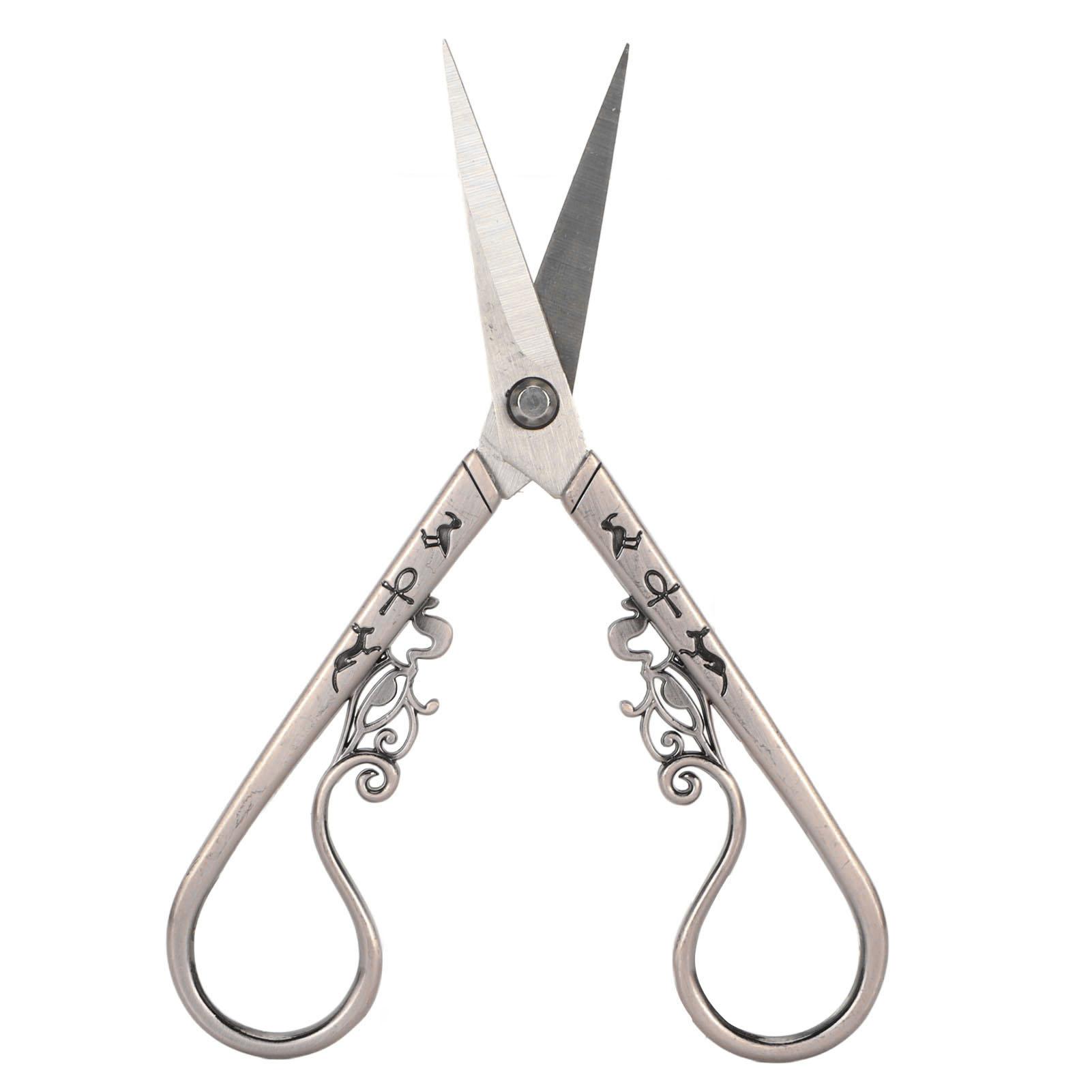 

Ножницы для шитья и вышивки, винтажные ножницы для резки бумаги и ткани из нержавеющей стали для домашнего хозяйства серый