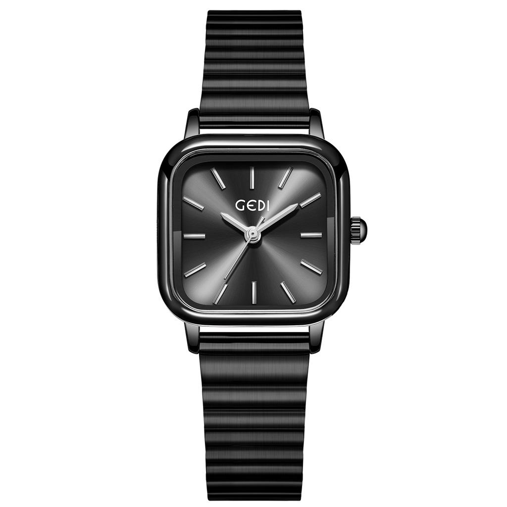 Simple And High-End Small Square Plate Women'S Watch, High Value, Small And Exquisite Bamboo Steel Belt, Waterproof Quartz Watch