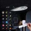 Star Projector Night Light 2 in 1 USB Galaxy Lamp 360 Flexible Gooseneck 5 Film Cards Kids Bedroom Ceiling Atmosphere